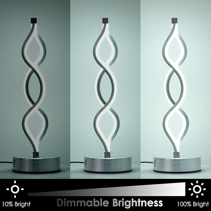 Silver Table Lamps Set of 2, 15.8 InchSilver Table Lamps