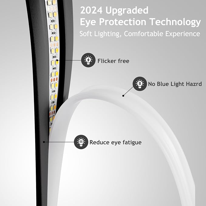 Black Spiral LED Table Lamp – Stepless Dimmable Bedside Lamp
