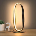 Black Circle LED Table Lamp – 3 Color Temperatures & Dimmable