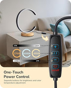 LED Table Lamp for Living Room – C-Shaped Modern Bedside Lamp