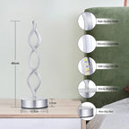 Silver Table Lamps Set of 2, 15.8 InchSilver Table Lamps